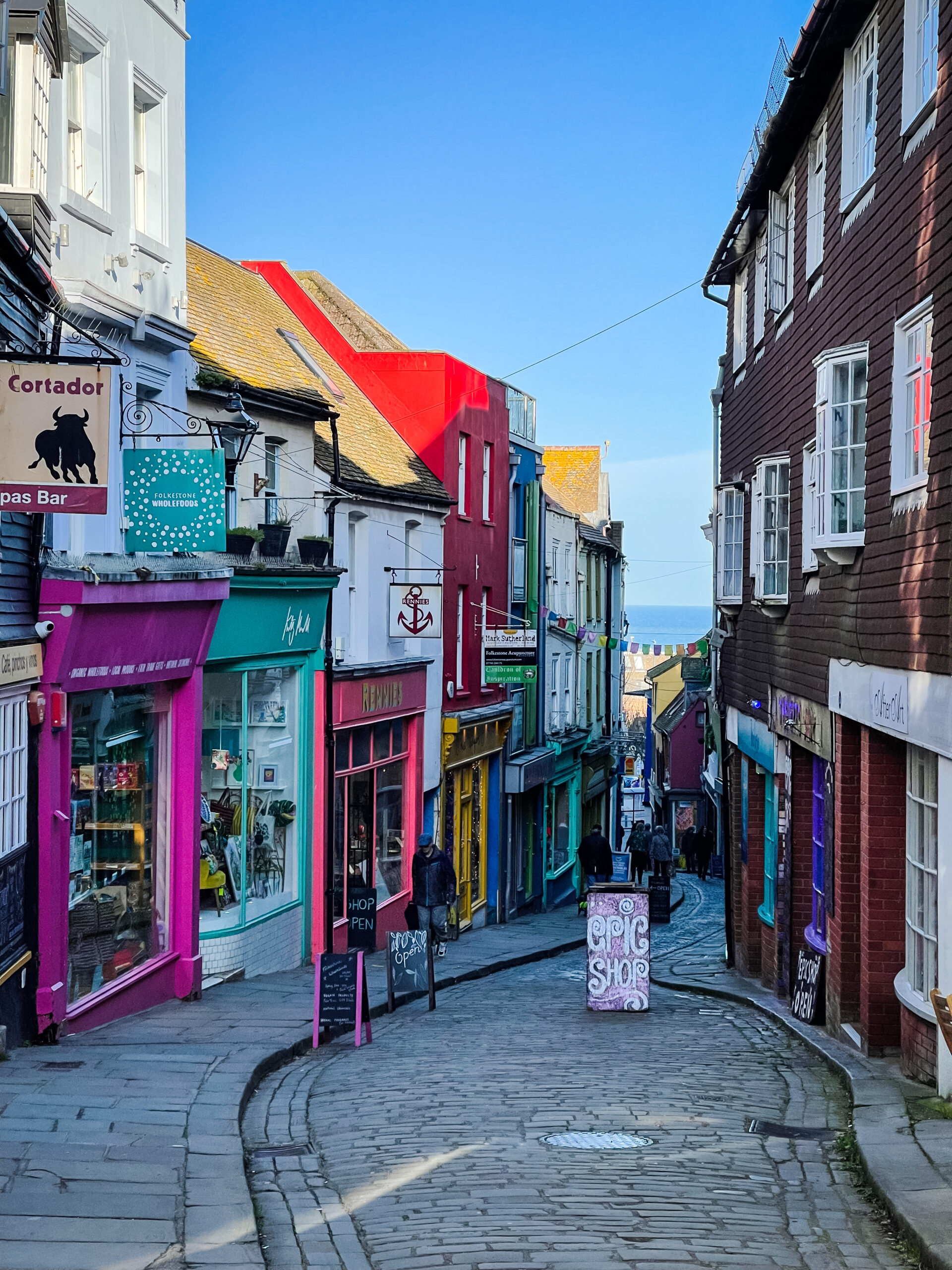 Day trip from London to Folkestone Kent.